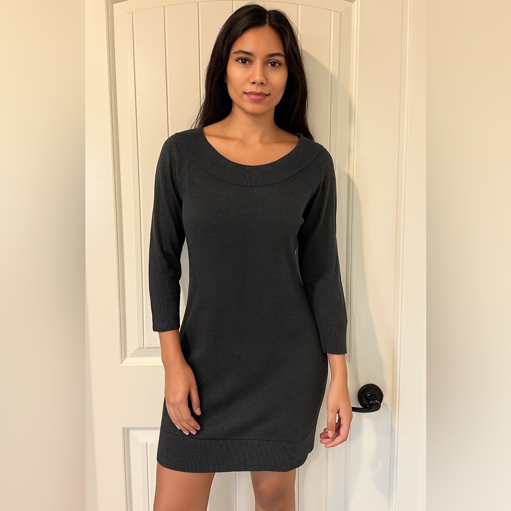 Calvin Klein Charcoal Knit Dress
